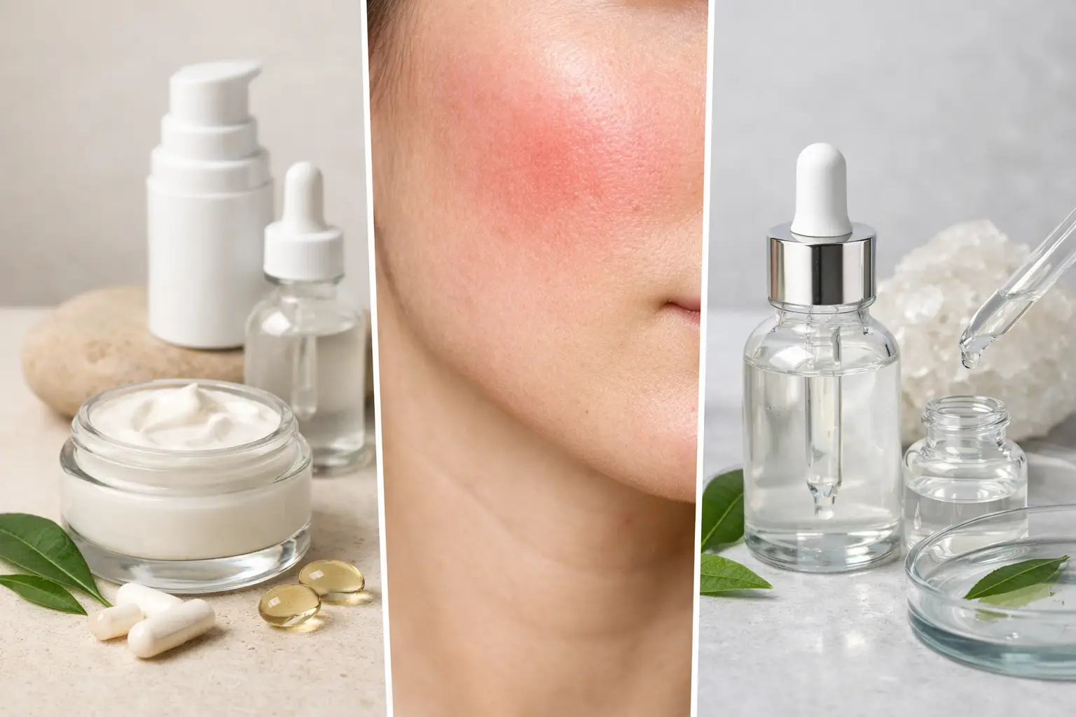 Ceramide oder Niacinamid bei Rötungen wählen